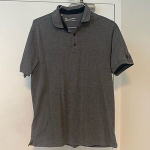Under Armour Grey Polo - Loose Fit - Heatgear - Size medium